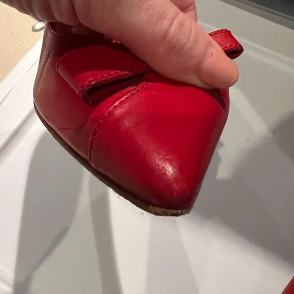 Pre-Owned Sarah Flint Natalie in Red Vacchetta Leather - Picture 9 of 13